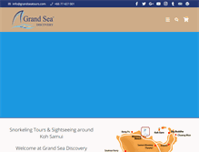 Tablet Screenshot of grandseatours.com